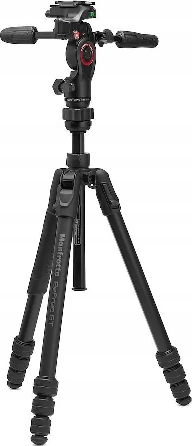 Trekëmbësh Manfrotto Befree GT PRO, alumin, 3-way, i zi - 1