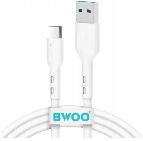 Kabllo USB në USB Type C, 1m, për karikim dhe të dhëna, e bardhë - 1
