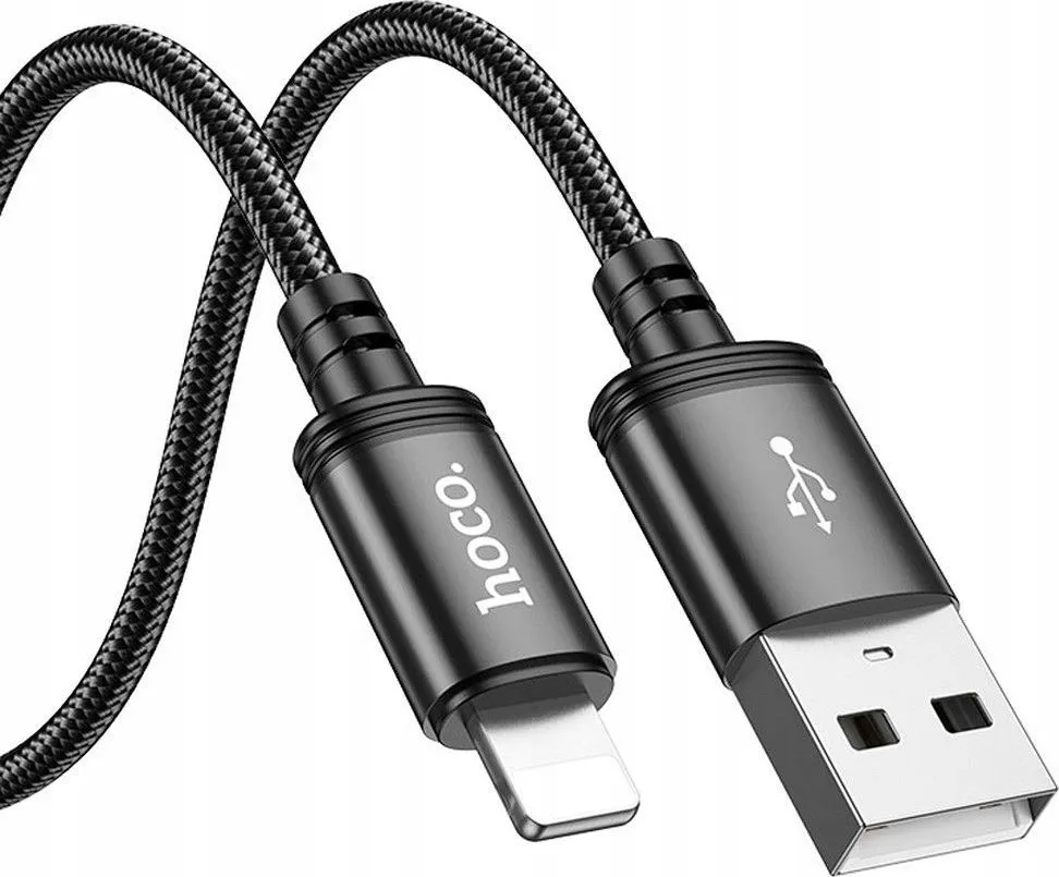 Kabllo karikimi HOCO X91 Radiance, Lightning, 3m, 2.4A, e zezë - 3