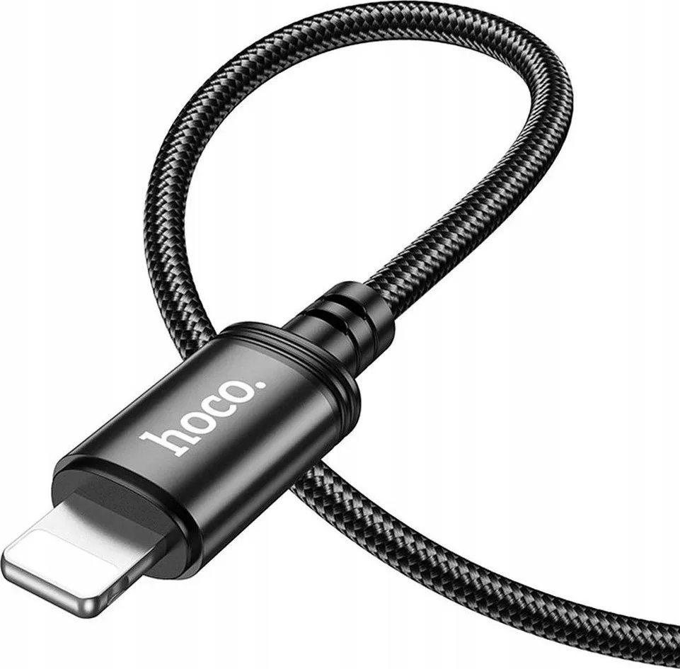 Kabllo karikimi HOCO X91 Radiance, Lightning, 3m, 2.4A, e zezë - 5