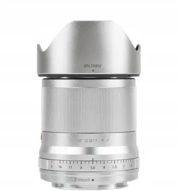 Objektiv Viltrox AF 23mm F1.4 Z, për Nikon Z, autofokus STM, argjendtë