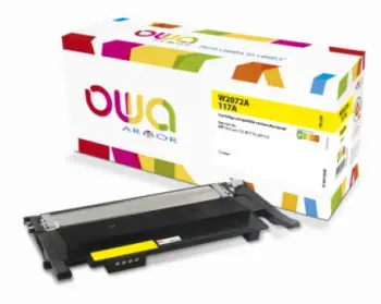 Toner Armor OWA, kompatibil me HP W2072A 117A, i verdhë