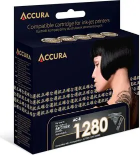 Patronë boje Accura AC-8, kompatibil me Brother LC1280, XL, i zi