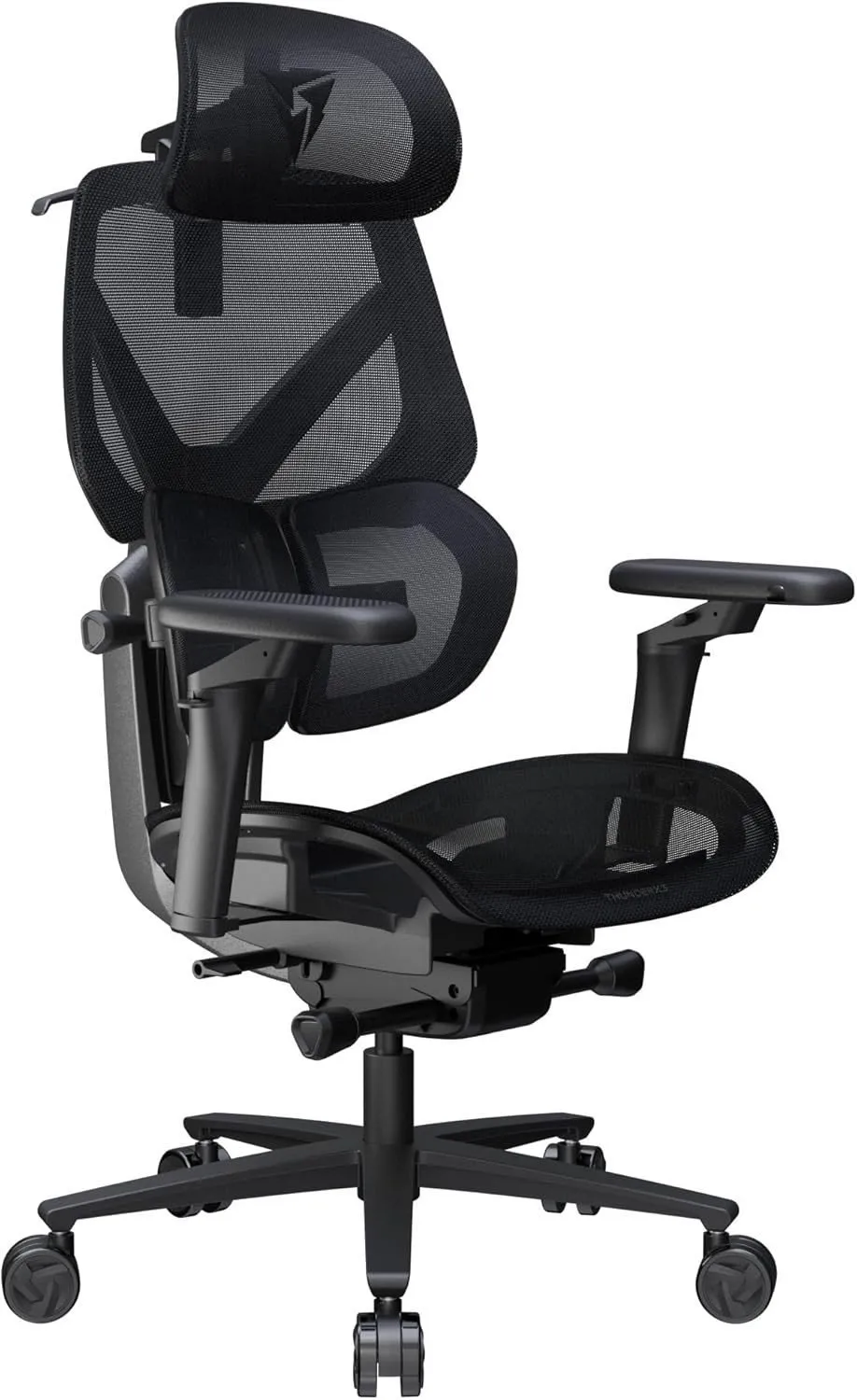 Karrige zyre ThunderX3 Flex Pro, ergonomike, shpinë e lartë, e zezë - 1