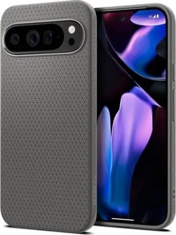 Mbulesë telefoni Spigen Liquid Air për Google Pixel 9 Pro XL, TPU, slimbrojtëse, gri mermeri