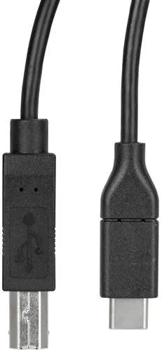 Kabllo printeri StarTech USB C në USB B, 3m, USB 2.0, e zezë - 2