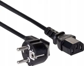 Kabllo rryme Akyga AK PC 08C, 10 m, prizë Schuko në IEC C13, e zezë
