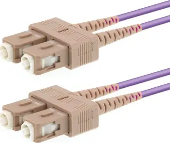 Kabllo optike LOGON PROFESSIONAL Fiber Patch 50/125, për rrjet, portokalli