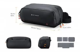 Çantë shpine KF Concept KF13.227 Sling Bag, 5L, rezistente ndaj ujit, e zezë
