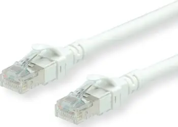 Kabllo rrjeti Roline 21.15.2766, RJ45 në RJ45, 7.5m, CAT 6a, e bardhë