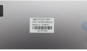 Kover i poshtëm Lenovo 21KJ, për laptop