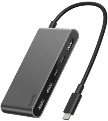 HUB USB C Belkin Connect 5 in 1, HDMI, USB, argjendtë