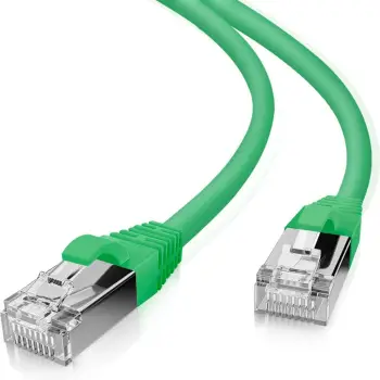 Kabllo rrjeti Helos Cat5e SF UTP, 0.5m, RJ45, e gjelbër