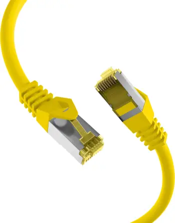 Kabllo rrjeti RJ45 Cat.6A SFTP, 0.15m, 10Gbps, e verdhë