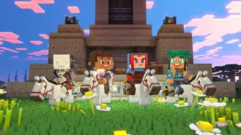 Lojë PC Minecraft Legends Deluxe Edition, aventurë strategji, me 6 skin-e
