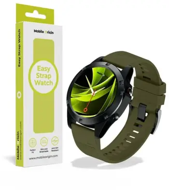 Orë dore MOBILE ORIGIN Easy Strap, 26mm, jeshile e errët