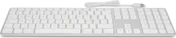 Tastierë LMP Large Font USB Keyboard ISO, 110 taste, me 2 porta USB, argjendtë