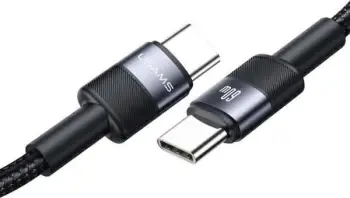 Kabllo USB C në USB C Usams SJ724, 1.2m, 60W, USB 3.0, çelik