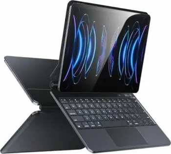 Këllëf me tastierë Usams Miaoke për iPad Pro 12.9", i zi