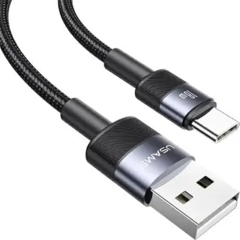 Set kabllo USB-C Usams SJ718, 3A, 1.2m, çelik, 30 copë
