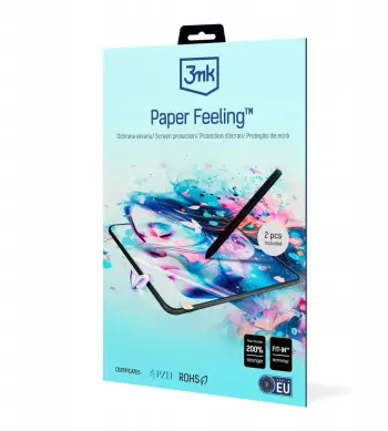 Folie mbrojtëse 3mk Paper Feeling për Apple iPad Pro 13 M5, 2 copë, transparente
