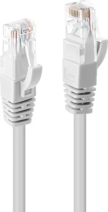 Kabllo rrjeti Lindy Cat.6 U UTP, 10m, Gigabit Ethernet, e bardhë