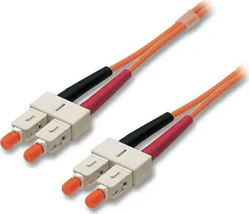 Kabllo optike Lindy LC LC, 10m, OS2, portokalli