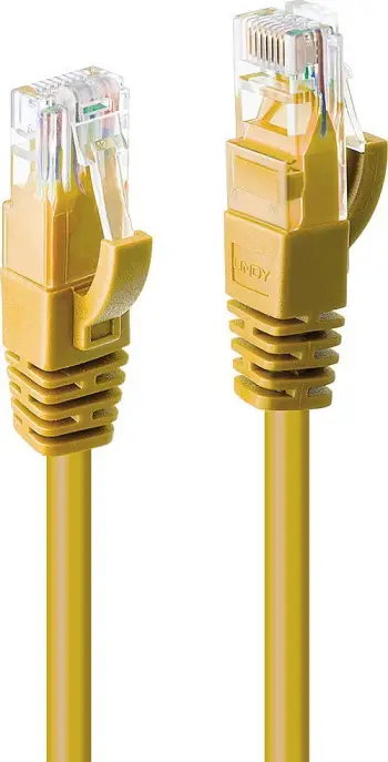 Kabllo rrjeti Lindy Cat.6 U UTP, 5m, RJ45, e verdhë