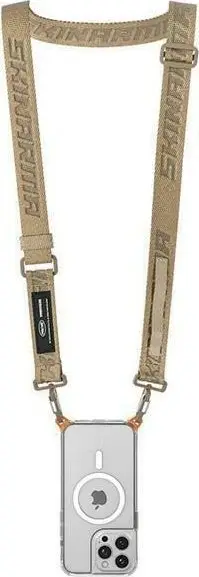 Litar universal për telefon Skinarma Scout XE, rrip najloni i rregullueshëm, me karabinë metalike, kaki