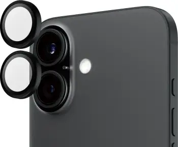 Mbrojtës kamere PanzerGlass Hoops, për iPhone 16 dhe 16 Plus, i zi