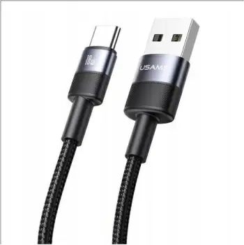 Kabllo USB Usams SY Series US SJ718, USB A në USB C, 1.2m, 18W, i zi