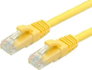 Kabllo rrjeti VALUE Patch CAT 6a, RJ45 në RJ45, 50 cm, UTP, e verdhë