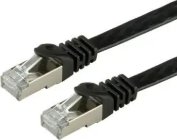 Kabllo rrjeti Value FTP Patch Cat.6, 3m, e sheshtë, e zezë