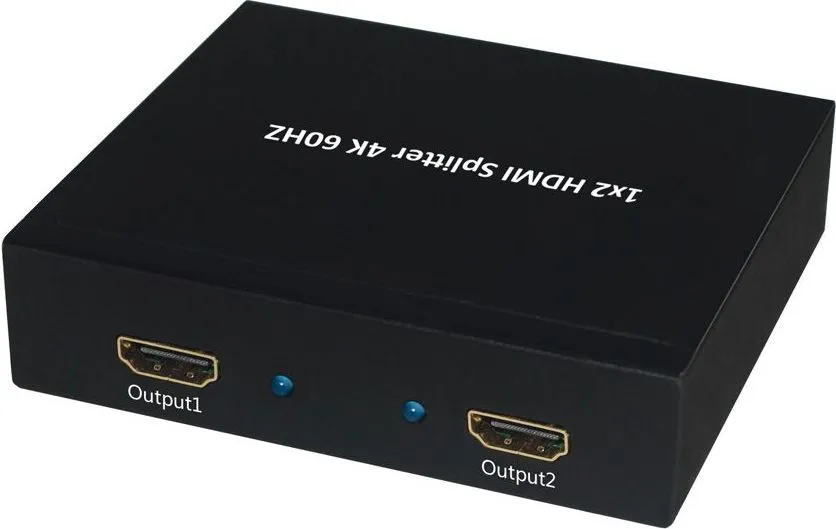 Ndarës HDMI Secomp VALUE 2x, 4K 60Hz, desktop, i zi - 1