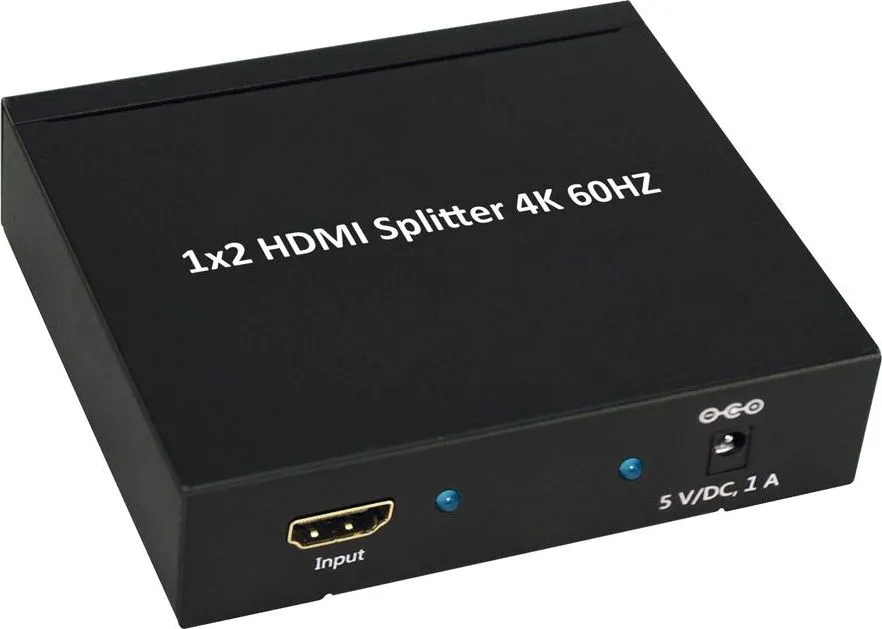 Ndarës HDMI Secomp VALUE 2x, 4K 60Hz, desktop, i zi - 2