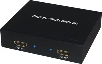 Ndarës HDMI Secomp VALUE 2x, 4K 60Hz, desktop, i zi
