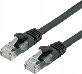 Kabllo rrjeti VALUE CAT 6a, RJ 45 në RJ 45, 20 m, UTP, e zezë