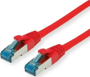 Kabllo rrjeti Delock Cat6A S FTP, 0.3m, gigabit, e kuqe
