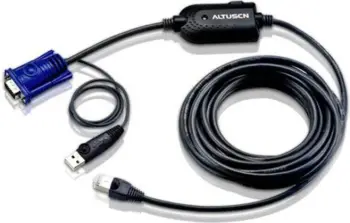 Kabllo KVM Aten KA7970AX, 4.5m, USB RJ45, e zezë