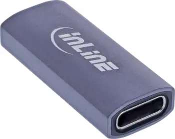 Adapter USB InLine USB4, 2x USB C, 40Gbps, alumini, gri