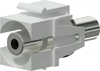 Konektor Keystone Procab VCK310/W, mini-jack stereo femër-femër, i bardhë