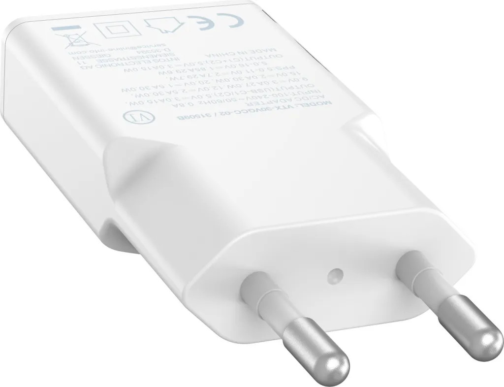 Karikues USB InLine Dual USB C, 30W PD PPS, i bardhë - 2