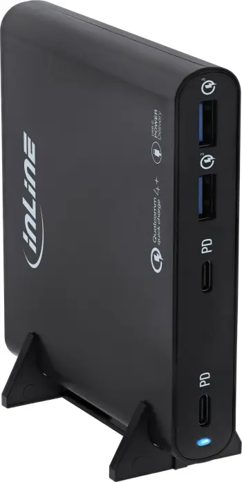 Karikues me mur InLine GaN, 120W, 2x USB C, 2x USB A, i zi