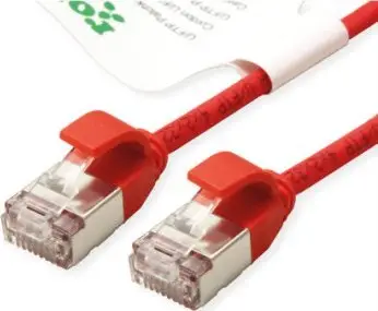Kabllo rrjeti Roline Patch Cable U FTP Cat6A, 0.3m, LSOH, e kuqe