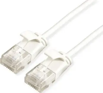 Kabllo rrjeti Roline Patch Cable, Cat.6A, 0.15m, e bardhë