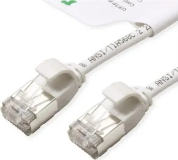 Kabllo rrjeti Roline Patch Cable U/FTP Cat6a, 0.15m, LSOH, e bardhë - 1