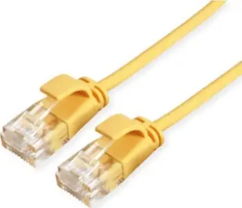 Kabllo rrjeti Roline Patch Cable Cat6a, 0.15m, RJ45, e verdhë
