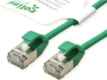 Kabllo rrjeti Roline Patch Cable U/FTP Cat6a, 2m, 10Gbps, jeshile