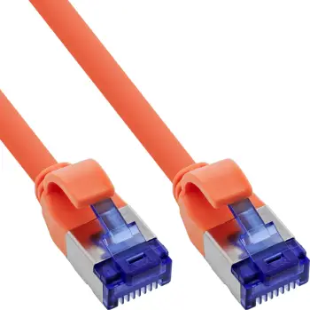 Kabllo rrjeti InLine Patch Cable Slim Cat.6A, S/FTP, PoE, 25m, portokalli