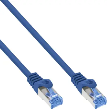 Kabllo rrjeti InLine Patch Cable, Cat.6A S FTP, 10m, blu